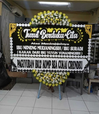 Papan Bunga di Balai Rakyat Depok